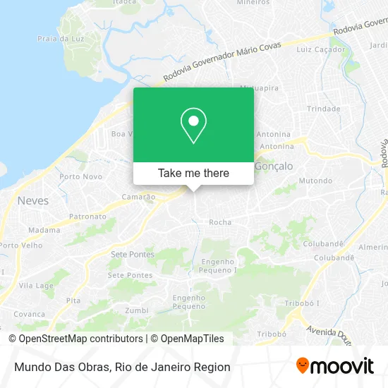 Mundo Das Obras map