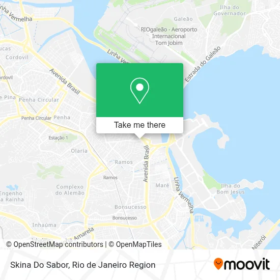 Skina Do Sabor map