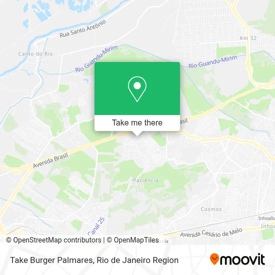 Take Burger Palmares map