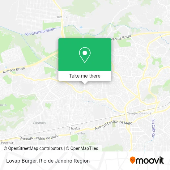 Lovap Burger map