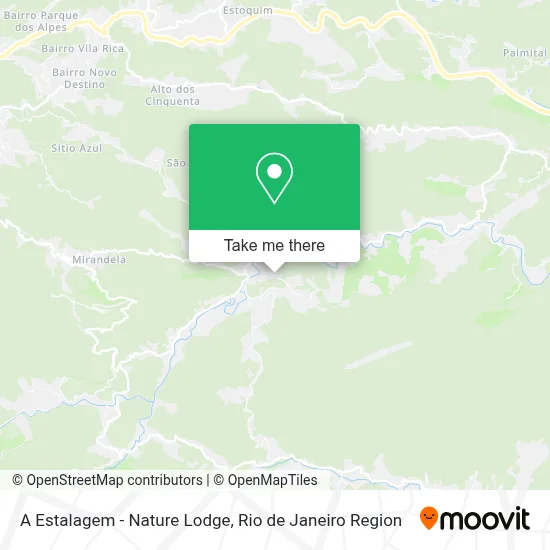 A Estalagem - Nature Lodge map