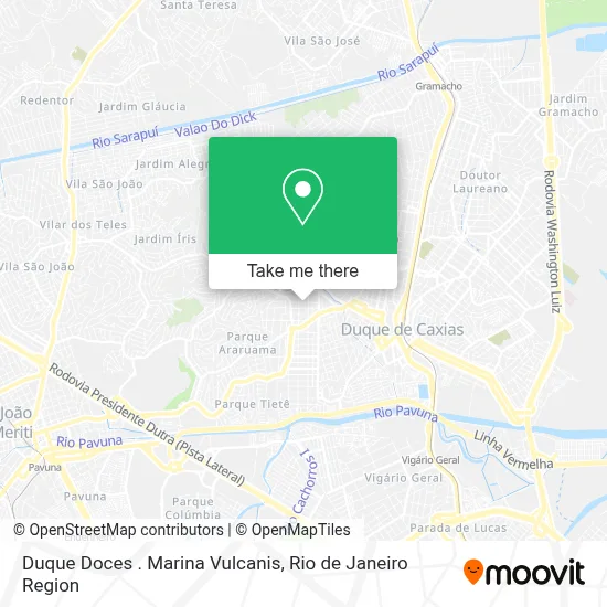 Duque Doces . Marina Vulcanis map
