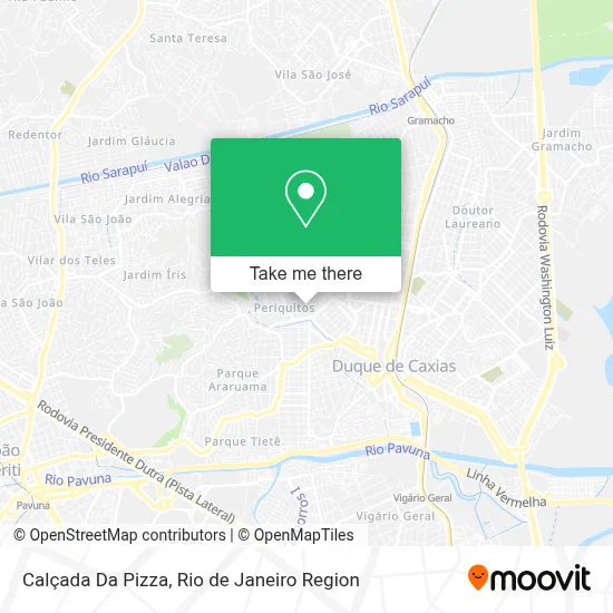 Calçada Da Pizza map