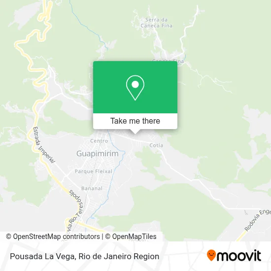 Pousada La Vega map
