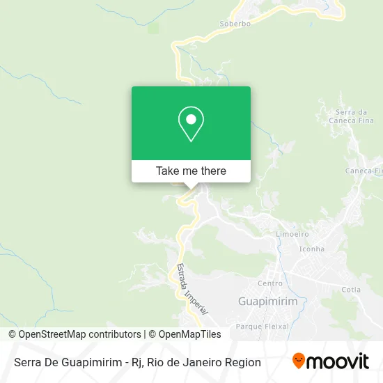 Serra De Guapimirim - Rj map
