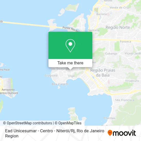 Ead Unicesumar - Centro - Niterói / Rj map