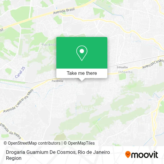 Drogaria Guamium De Cosmos map