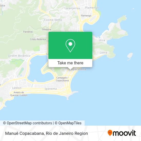 Manuê Copacabana map
