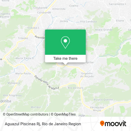 Aguazul Piscinas Rj map