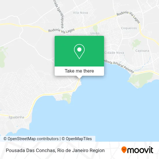 Pousada Das Conchas map