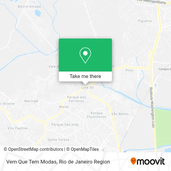 Vem Que Tem Modas map