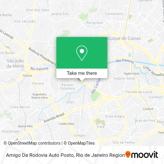 Amigo Da Rodovia Auto Posto map