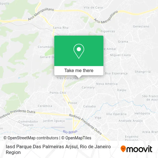 Iasd Parque Das Palmeiras Arjsul map