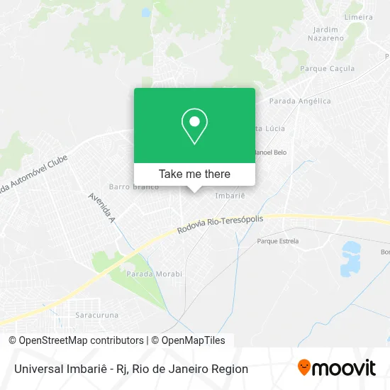 Universal Imbariê - Rj map