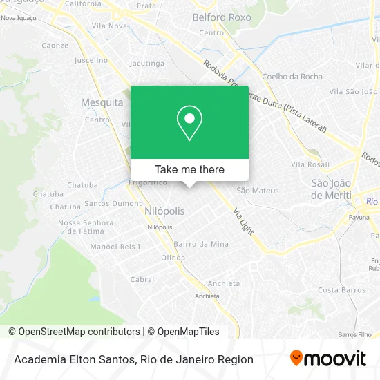 Academia Elton Santos map