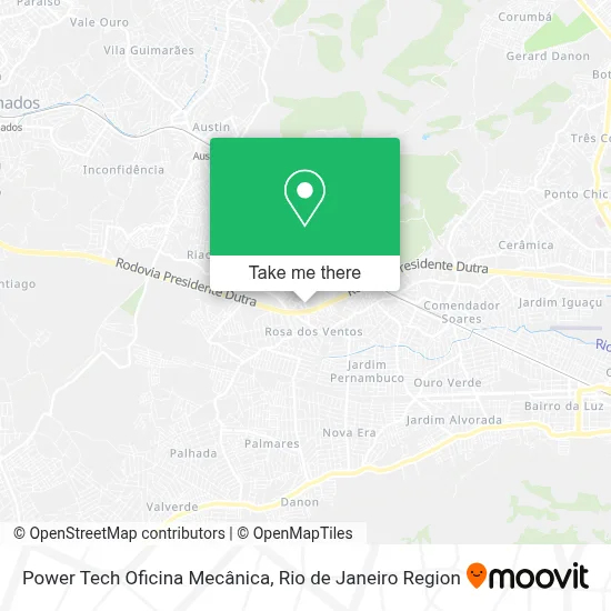 Power Tech Oficina Mecânica map