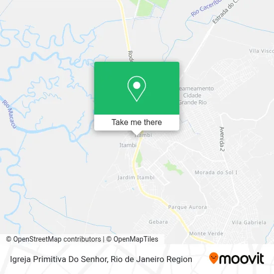 Igreja Primitiva Do Senhor map