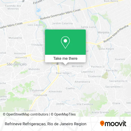 Refrineve Refrigeraçao map
