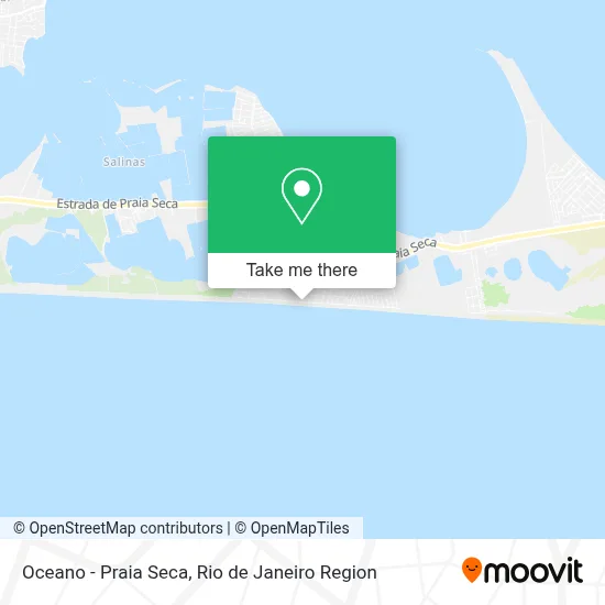 Oceano - Praia Seca map
