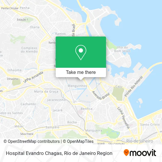 Hospital Evandro Chagas map