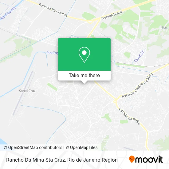 Rancho Da Mina Sta Cruz map