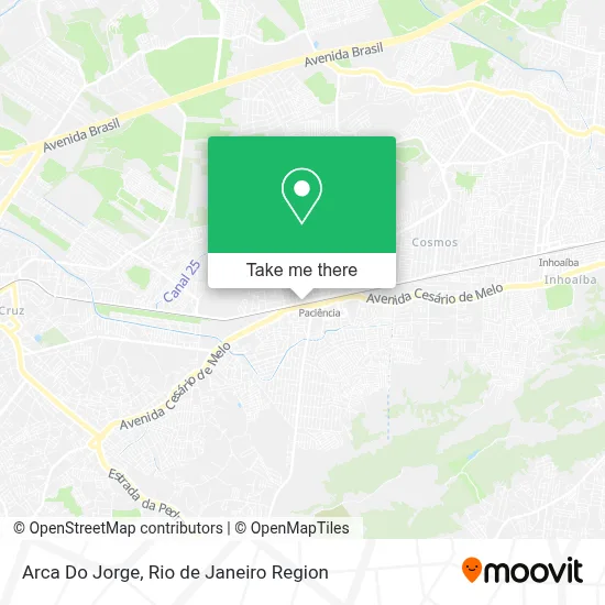 Arca Do Jorge map