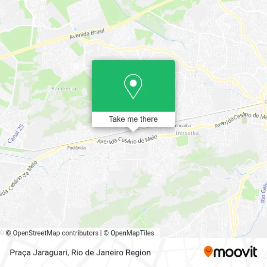 Praça Jaraguari map