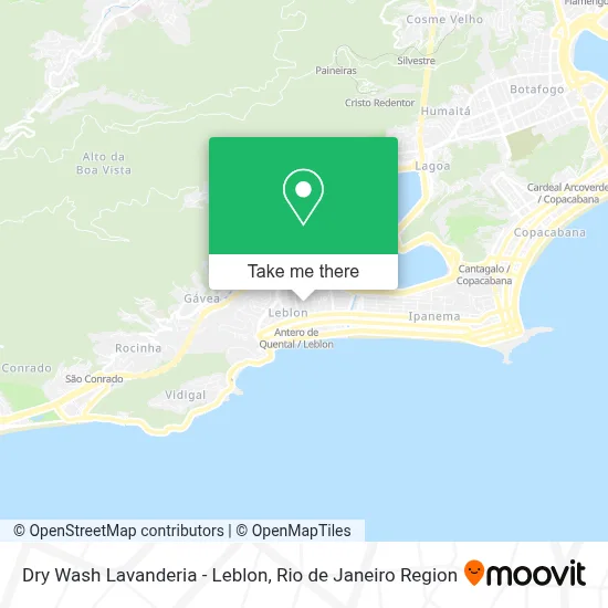 Dry Wash Lavanderia - Leblon map