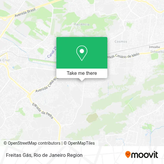 Freitas Gás map