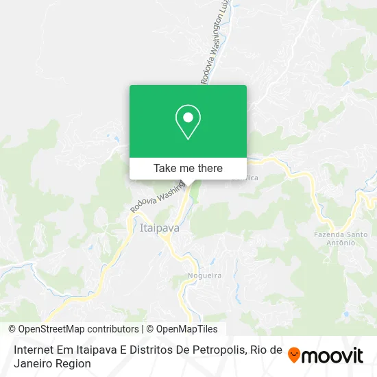 Internet Em Itaipava E Distritos De Petropolis map