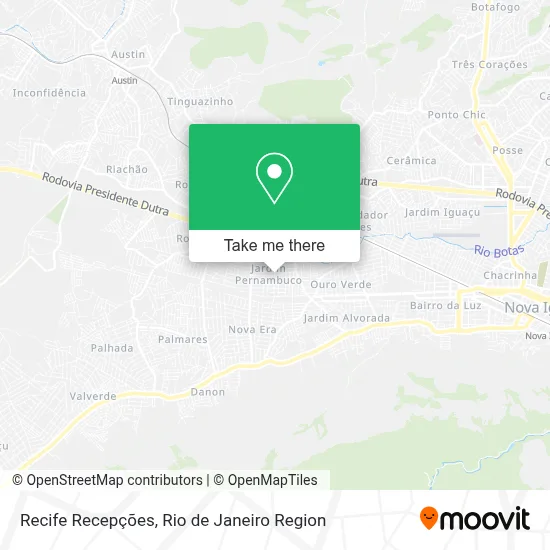 Recife Recepções map