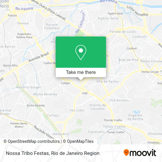 Nossa Tribo Festas map