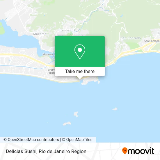 Delicias Sushi map
