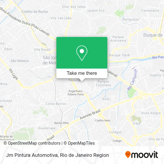 Jm Pintura Automotiva map