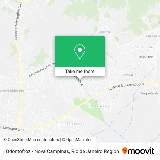 Odontofroz - Nova Campinas map