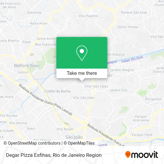 Degar Pizza Esfihas map