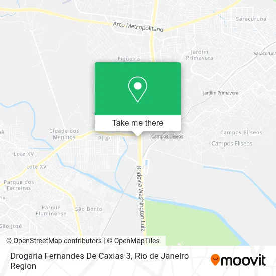 Drogaria Fernandes De Caxias 3 map