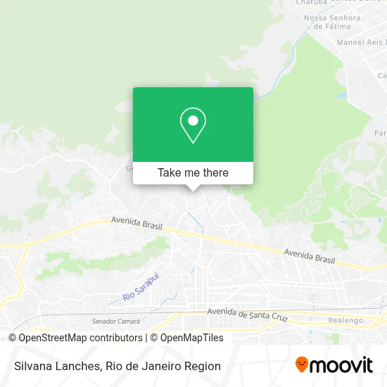Silvana Lanches map