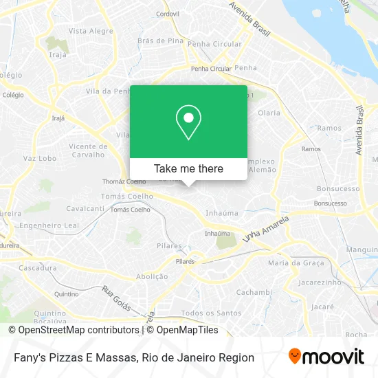 Fany's Pizzas E Massas map