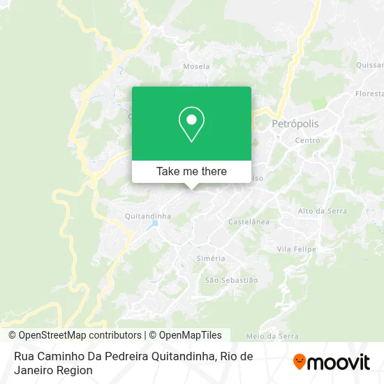 Rua Caminho Da Pedreira Quitandinha map