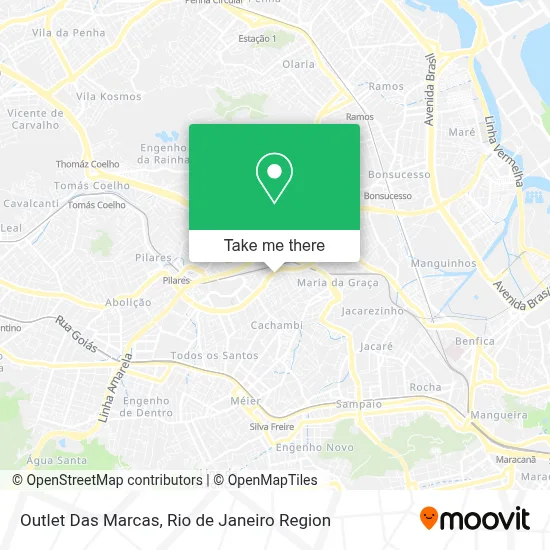 Outlet Das Marcas map