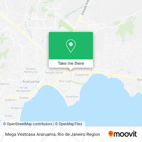 Mega Vestcasa Araruama map