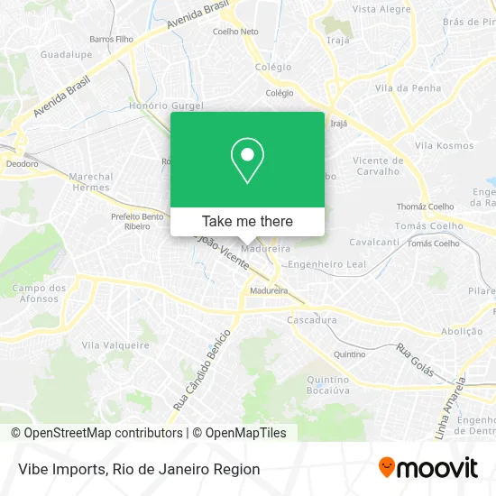 Vibe Imports map