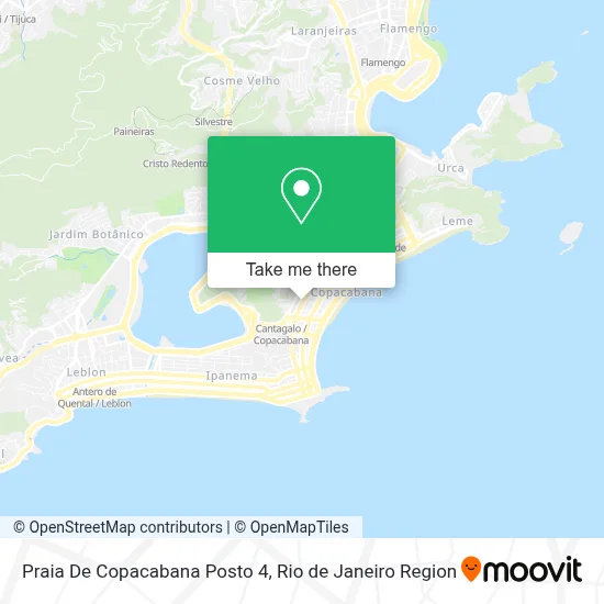 Praia De Copacabana Posto 4 map