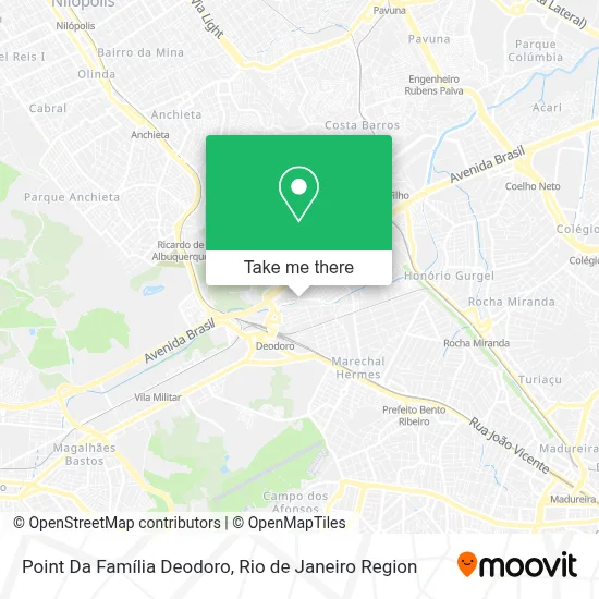 Point Da Família Deodoro map