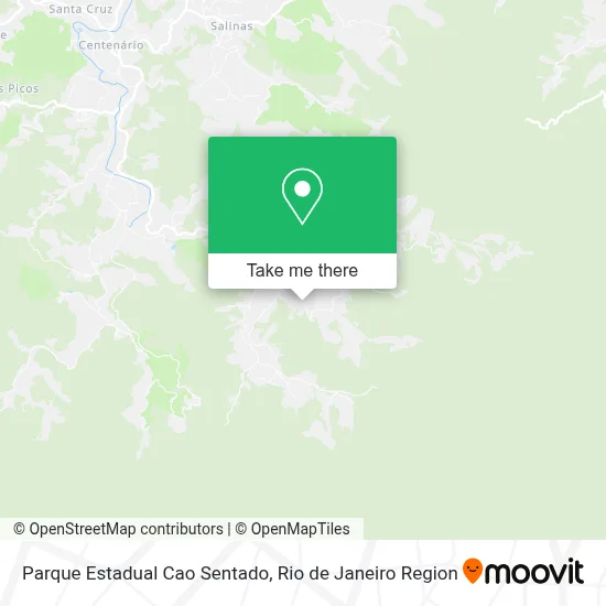 Parque Estadual Cao Sentado map