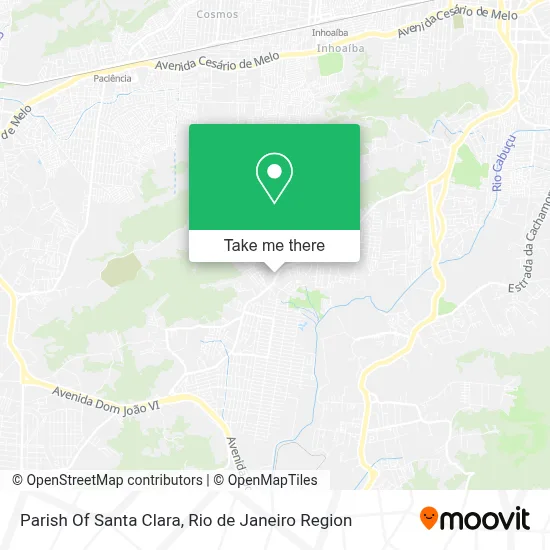 Parish Of Santa Clara map