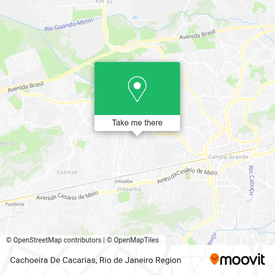 Cachoeira De Cacarias map