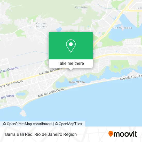 Barra Bali Red map