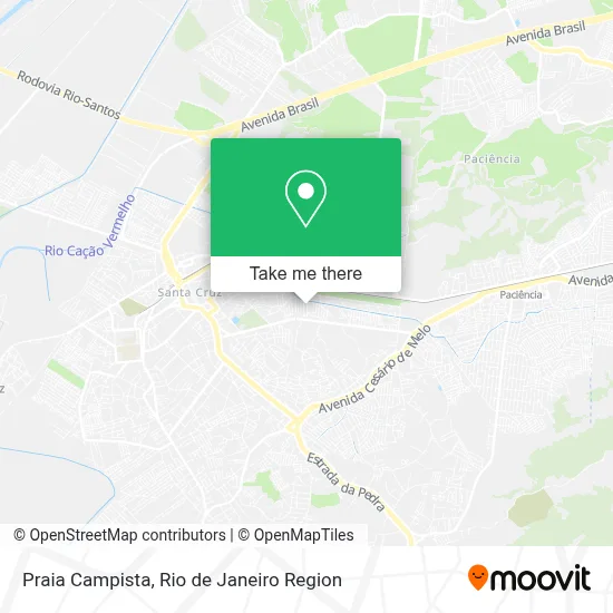 Praia Campista map